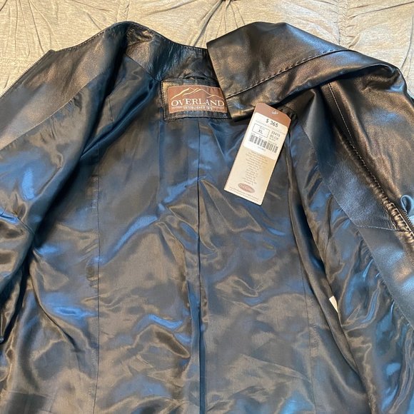 Overland Black Leather Jacket - NWT - Picture 2 of 5
